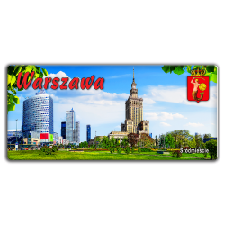 Magnes elastyczny metalizowany panorama WARSZAWA Śródmieście